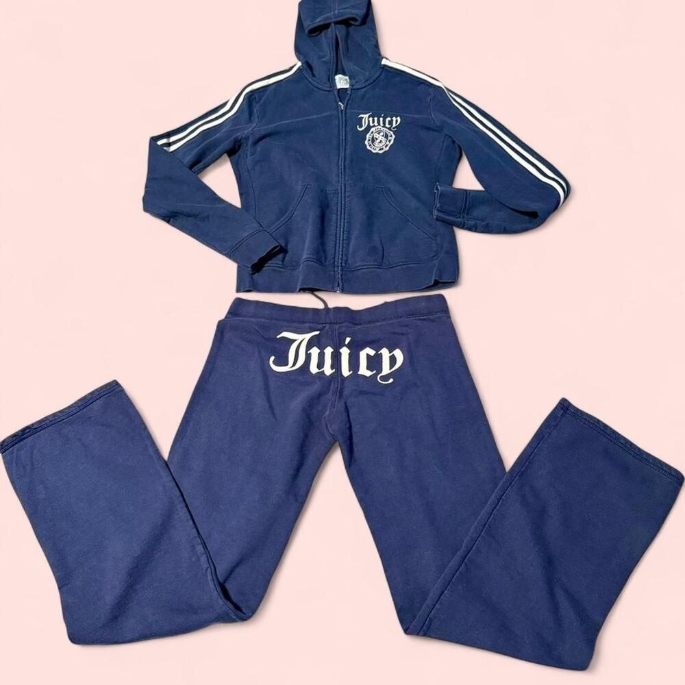 Rare Vintage Juicy Couture Royalty/Royalty Racer Tracksuit - P/XL